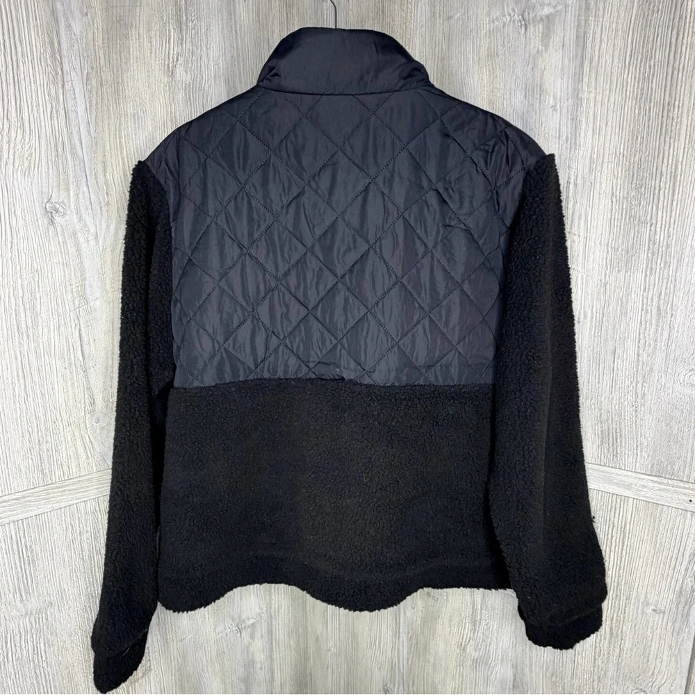 Women's Black Quilted Utility Jacket